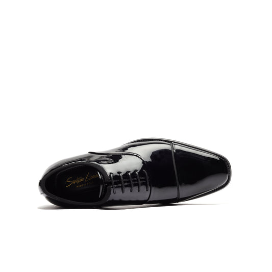 MARCELLO PATENT CAP-TOE OXFORD