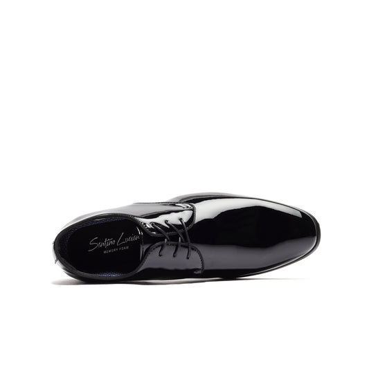 BENICIO PATENT PLAIN-TOE DERBY