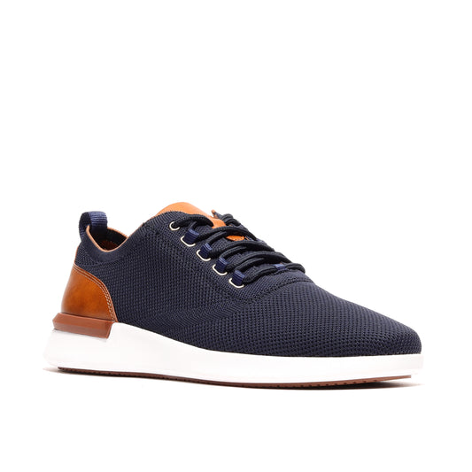 Stylish navy men’s athleisure shoes designed for comfort and versatility, perfect for casual and sporty looks.